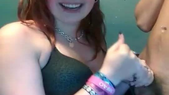 Chubby ginger emo teen pulling dudes